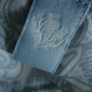 Donald Ross Sport Blue-Gray Paisley Piper Stretch Polo (XL) ⛳️ ⛳️